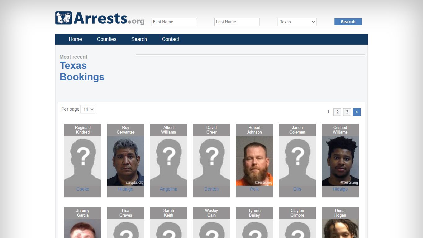 Texas Arrests and Inmate Search